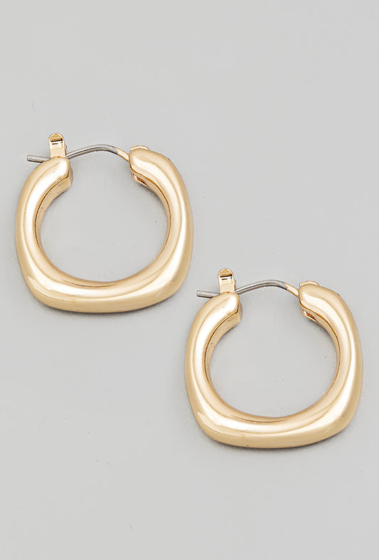 Smooth Edged Hoop Earrings