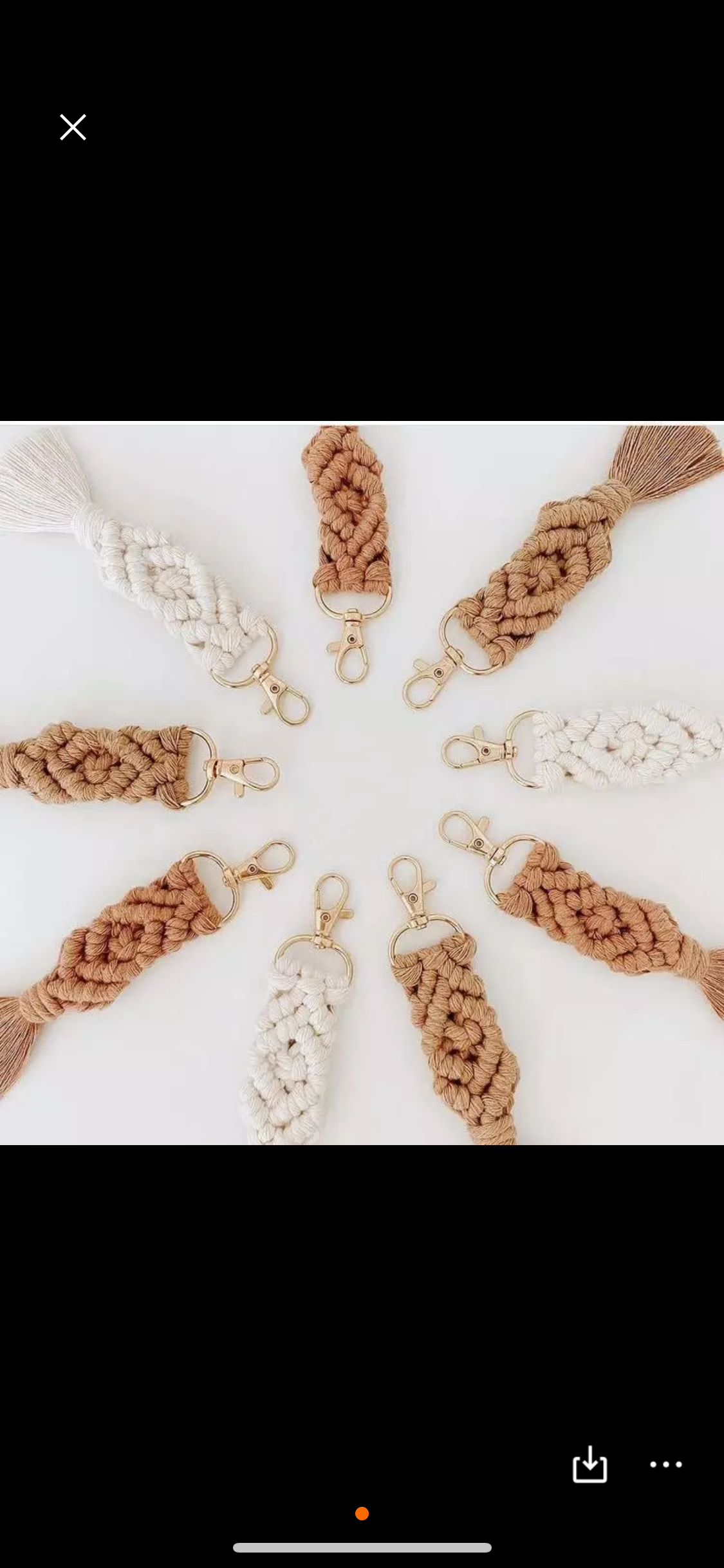 Woven Rope Keychain