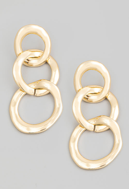 Circle Chain Earrings